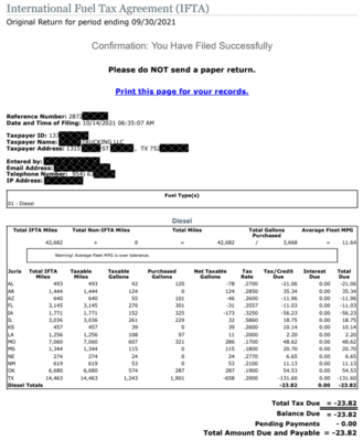 Quarterly IFTA