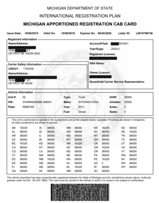 IRP Renewal