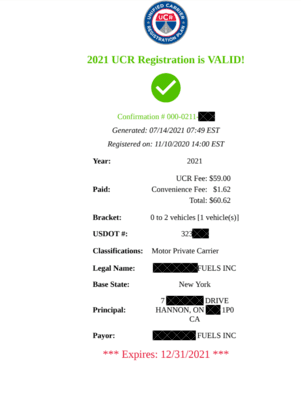 Unified Carrier Registration (UCR)